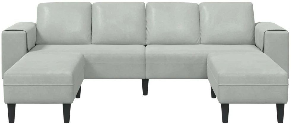 Svetainės sofa 3 vnt. Šviesiai pilka