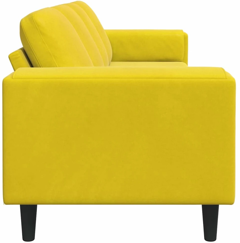Svetainės sofa Geltona 250 x 77 x 76 cm