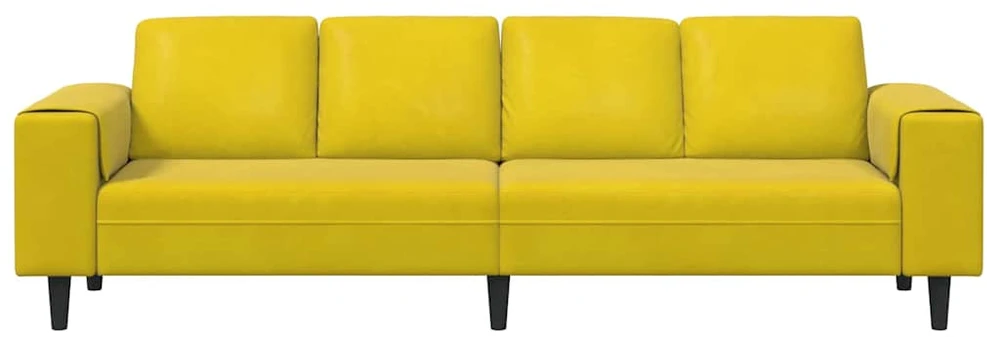 Svetainės sofa Geltona 250 x 77 x 76 cm