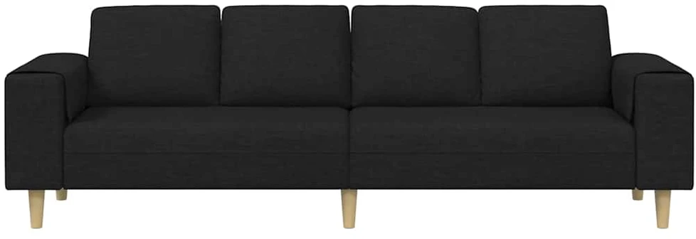 Svetainės sofa Juoda 250 x 77 x 76 cm Poliesteris
