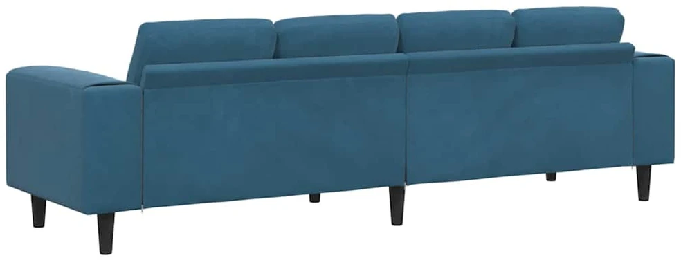 Svetainės sofa Mėlyna 250 x 77 x 76 cm
