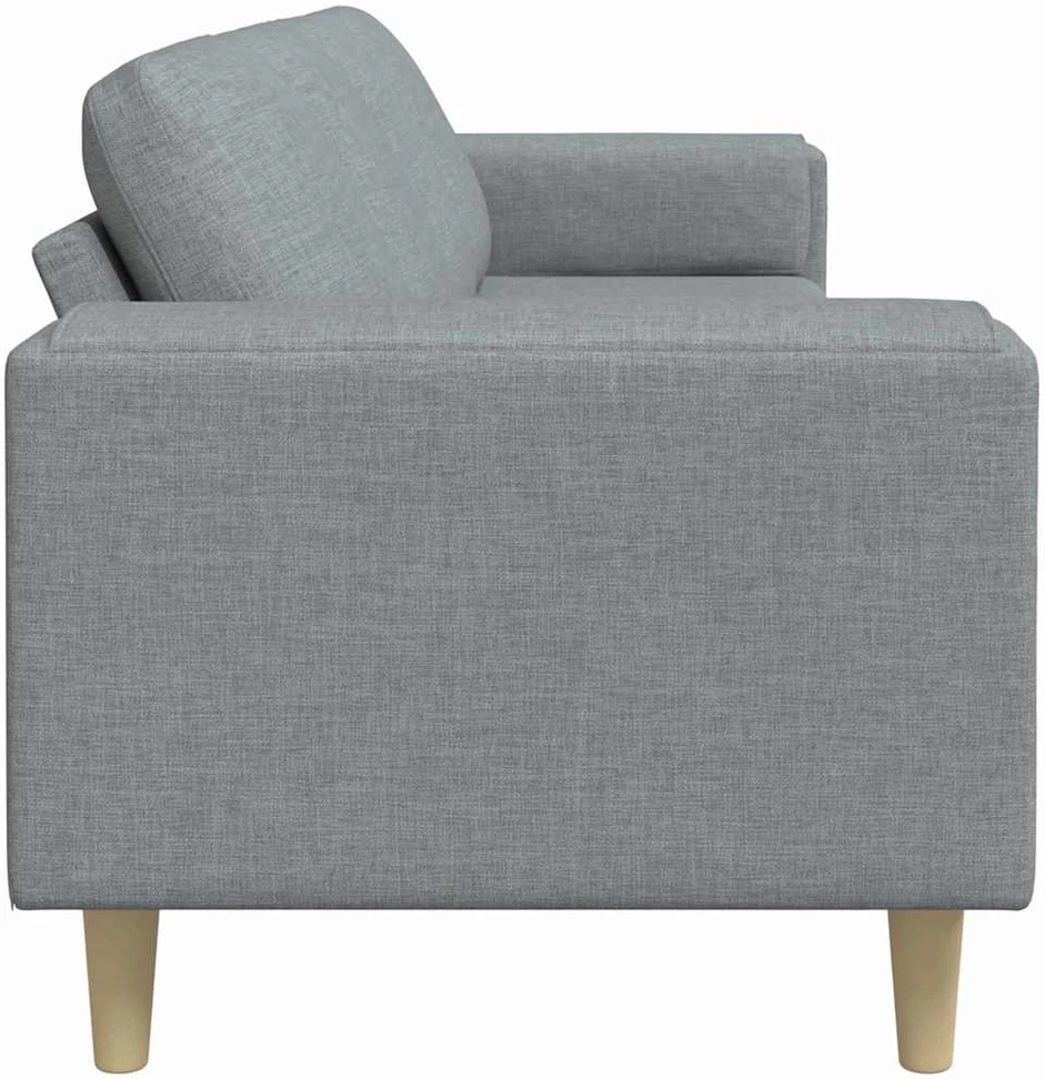 Svetainės sofa Šviesiai pilka 250 x 77 x 76 cm Poliesteris