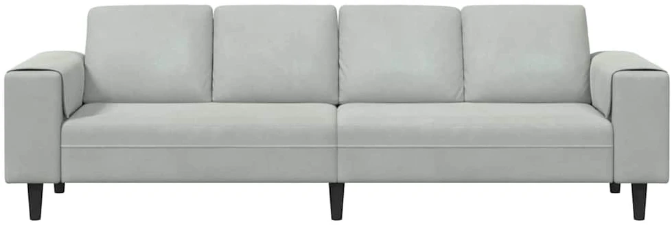 Svetainės sofa Šviesiai pilka 250 x 77 x 76 cm