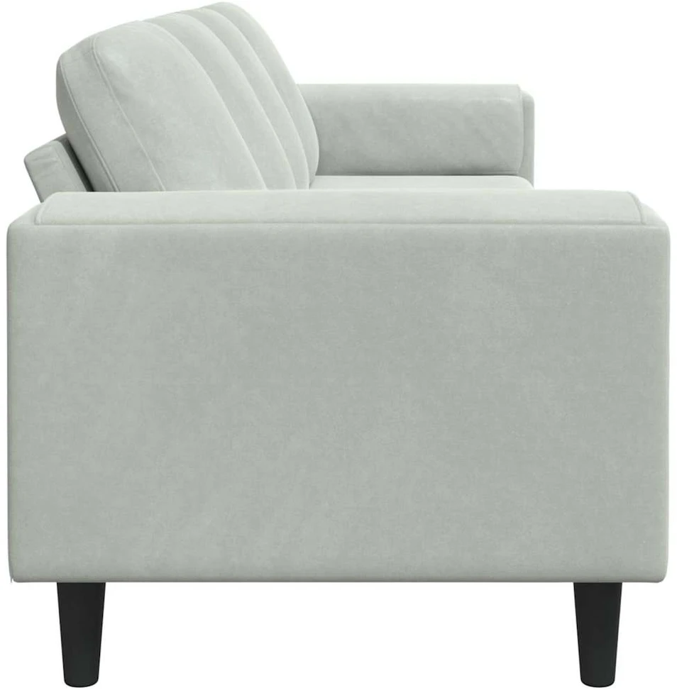 Svetainės sofa Šviesiai pilka 250 x 77 x 76 cm