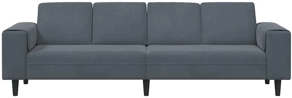 Svetainės sofa Tamsiai pilka 250 x 77 x 76 cm