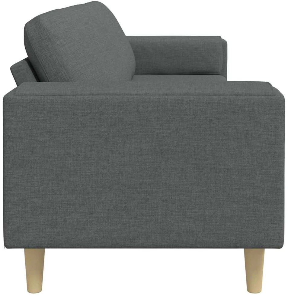 Svetainės sofa Tamsiai pilka 250 x 77 x 76 cm Poliesteris