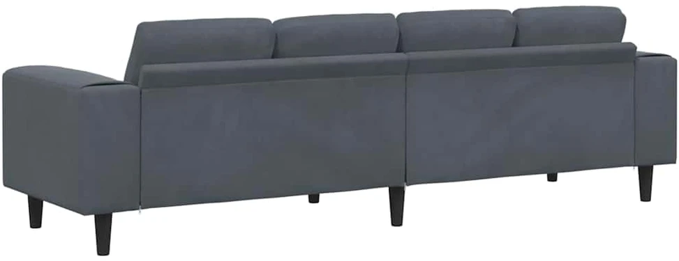 Svetainės sofa Tamsiai pilka 250 x 77 x 76 cm