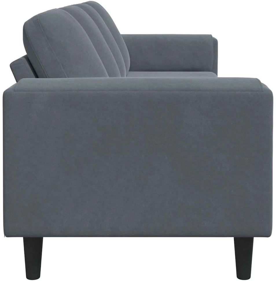 Svetainės sofa Tamsiai pilka 250 x 77 x 76 cm