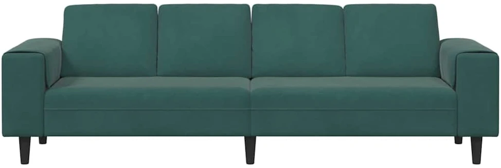 Svetainės sofa Tamsiai žalia 250 x 77 x 76 cm
