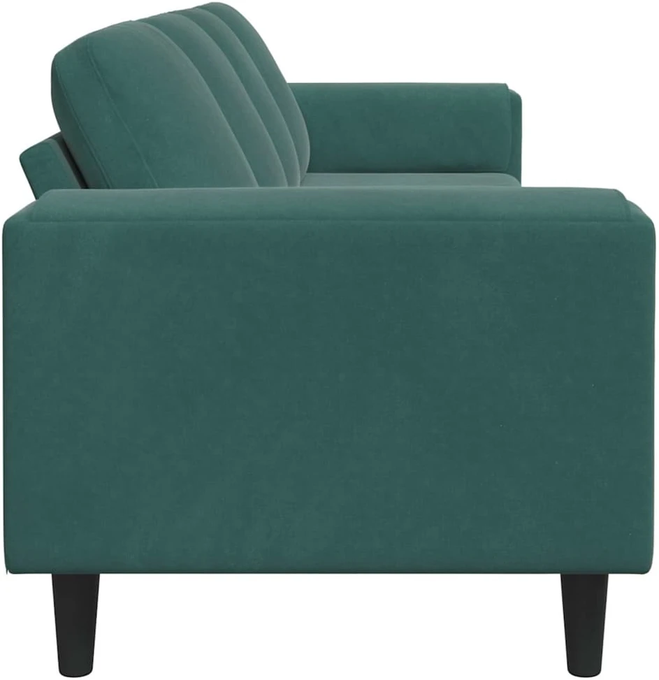 Svetainės sofa Tamsiai žalia 250 x 77 x 76 cm