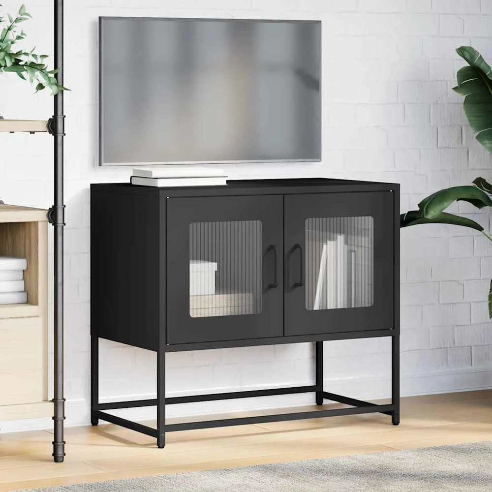 TV staliukas televizoriaus korpusas juodas šaltai valcuotas plienas
