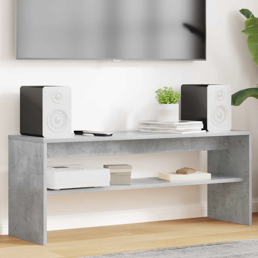 TV staliukas Televizoriaus spintelė 100 x 30 x 40 cm Betono pilka