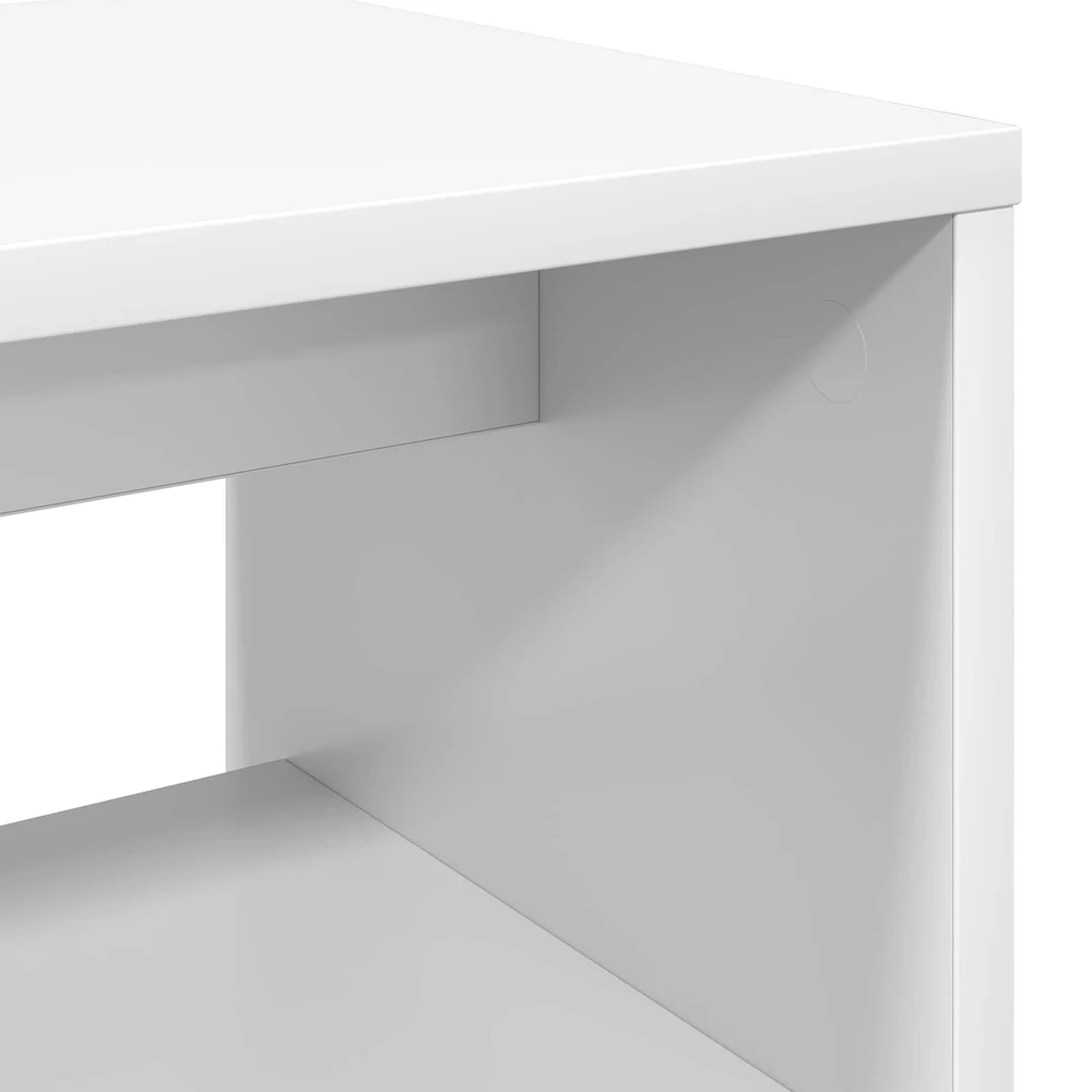 TV staliukas Televizoriaus spintelė 100 x 30 x 40 cm Balta Apdirbta mediena