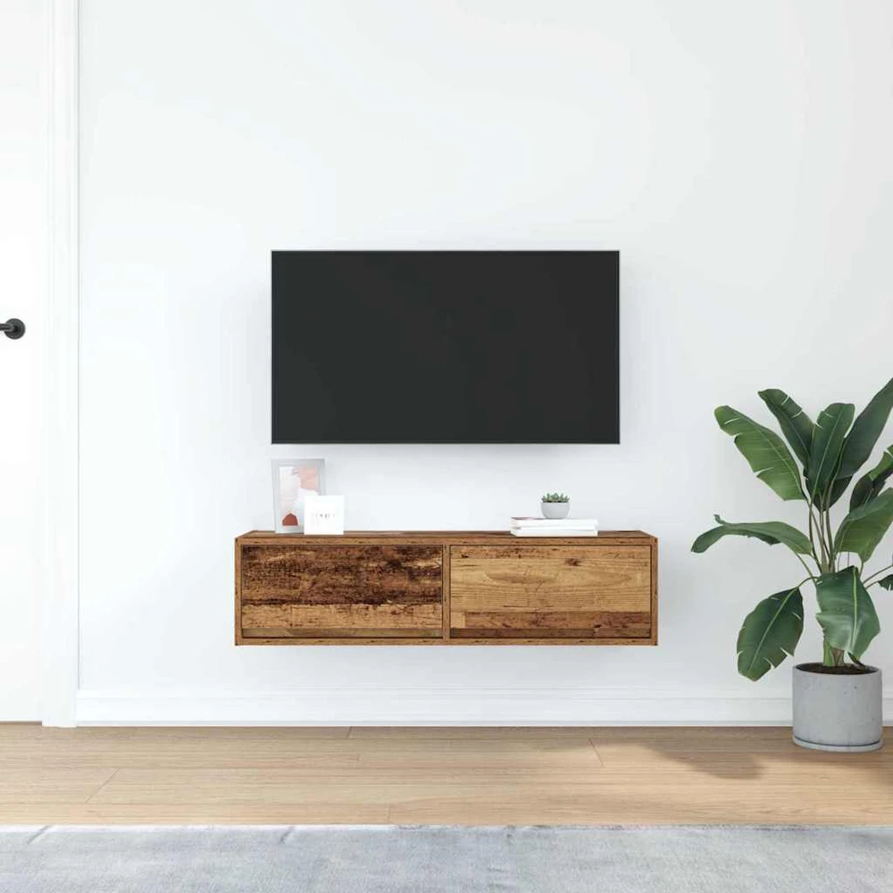 TV staliukas Televizoriaus spintelė 100 x 31 x 25,5 cm Sena mediena