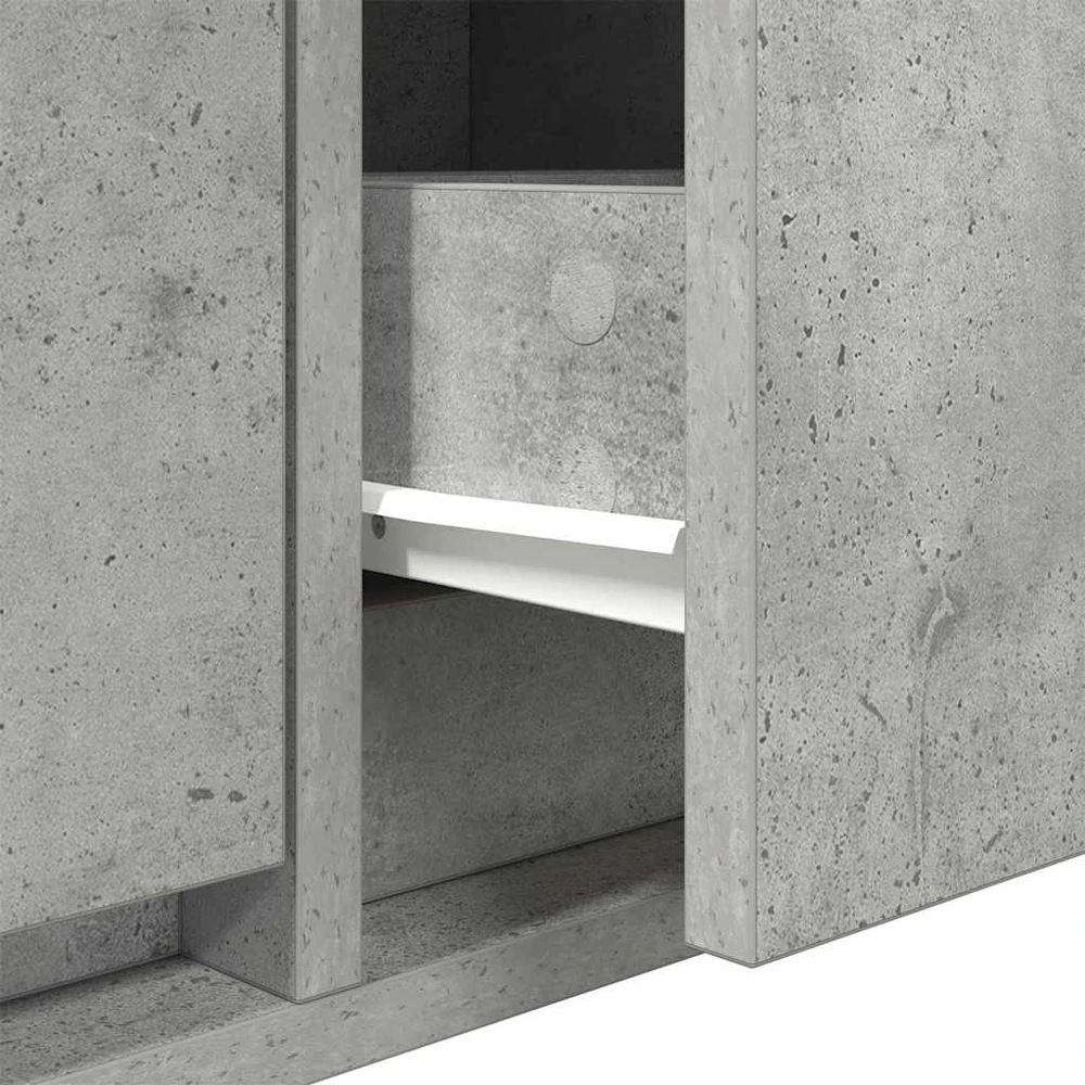 TV staliukas Televizoriaus spintelė 100 x 31 x 25,5 cm Betono pilka