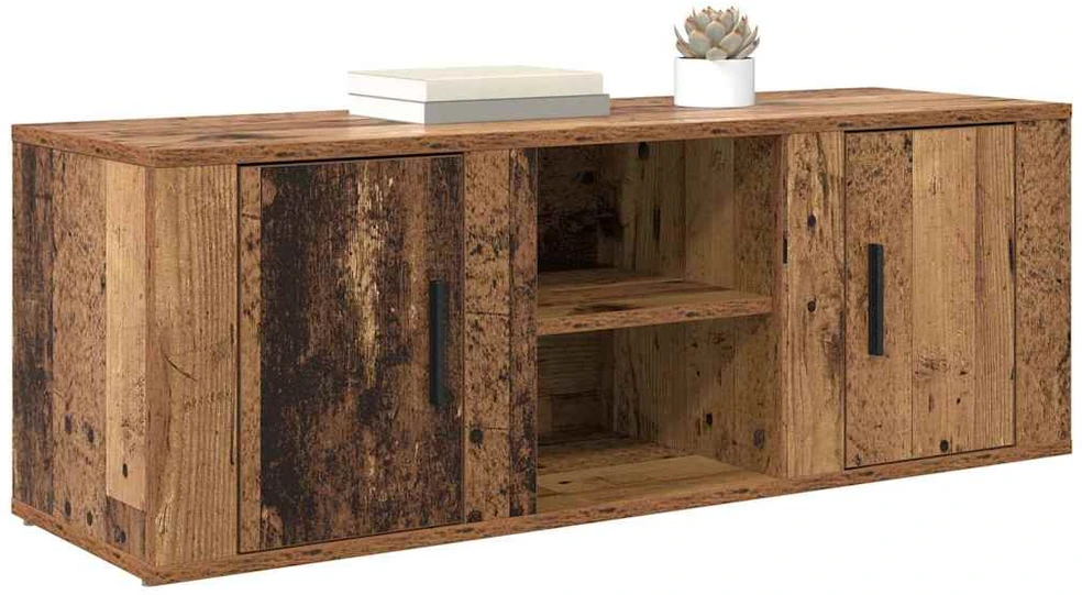 TV staliukas Televizoriaus spintelė 100 x 31,5 x 35 cm Senovinis medis