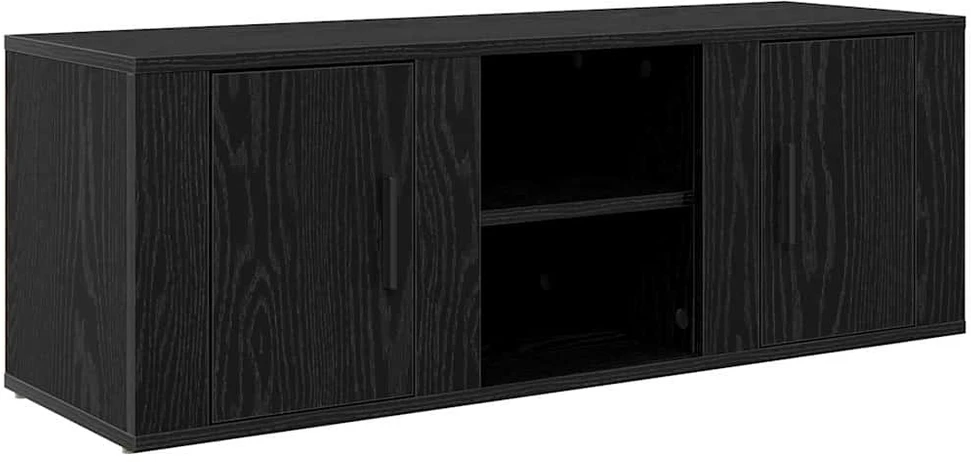 TV staliukas Televizoriaus spintelė 100 x 31,5 x 35 cm Juodas ąžuolas