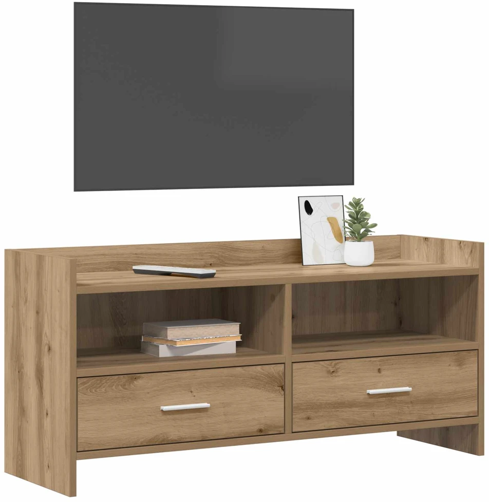 TV staliukas Televizoriaus spintelė 100 x 33 x 47 cm Artisano ąžuolo