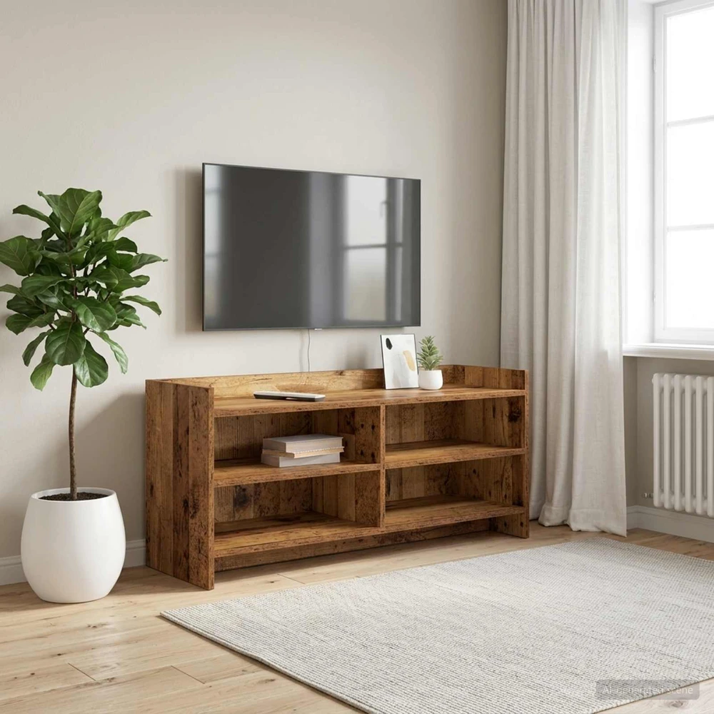 TV staliukas Televizoriaus spintelė 100 x 33 x 47 cm Sendintos medienos
