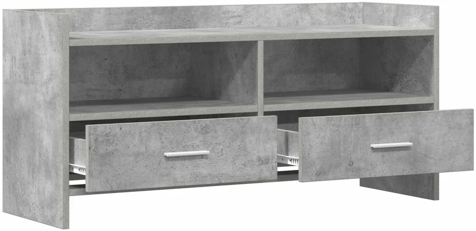 TV staliukas Televizoriaus spintelė 100 x 33 x 47 cm Betono pilka