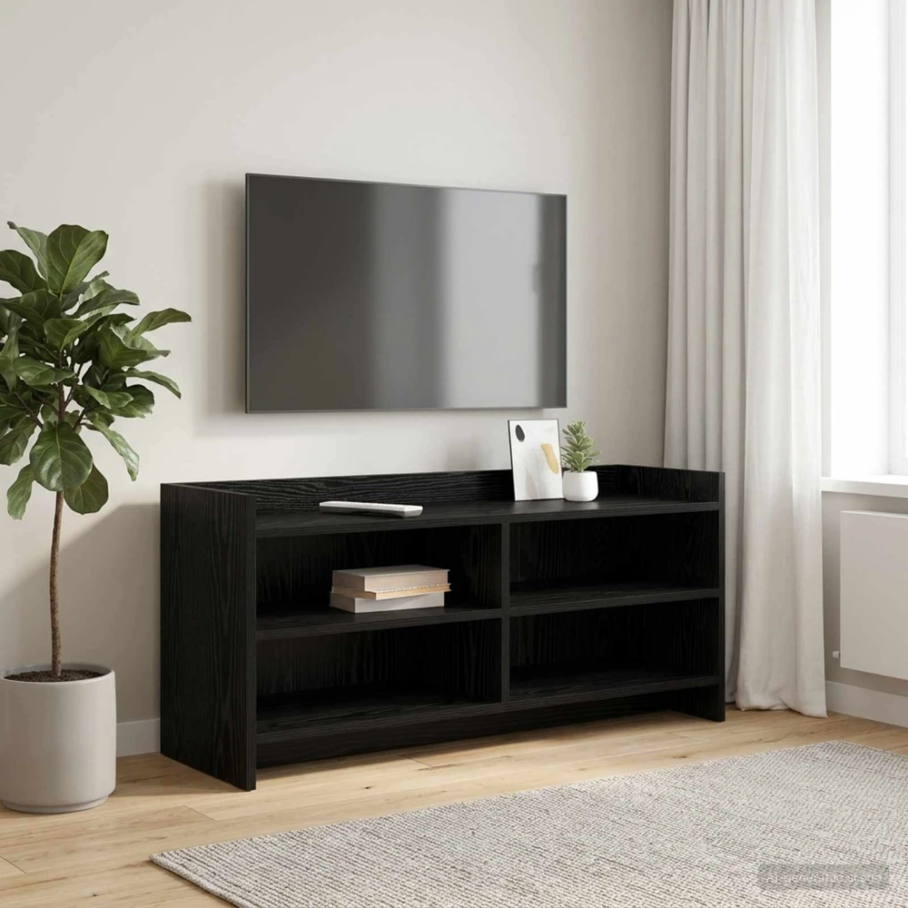 TV staliukas Televizoriaus spintelė 100 x 33 x 47 cm Juodojo ąžuolo
