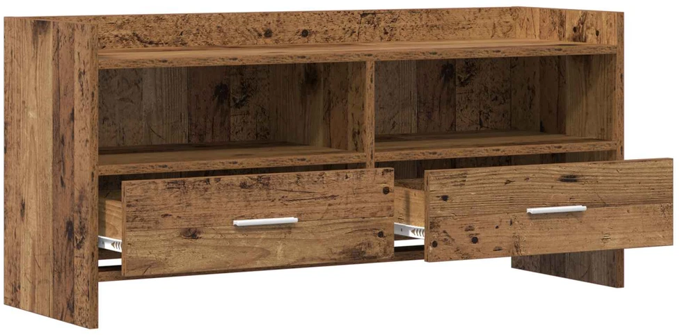 TV staliukas Televizoriaus spintelė 100 x 33 x 47 cm Sendintos medienos