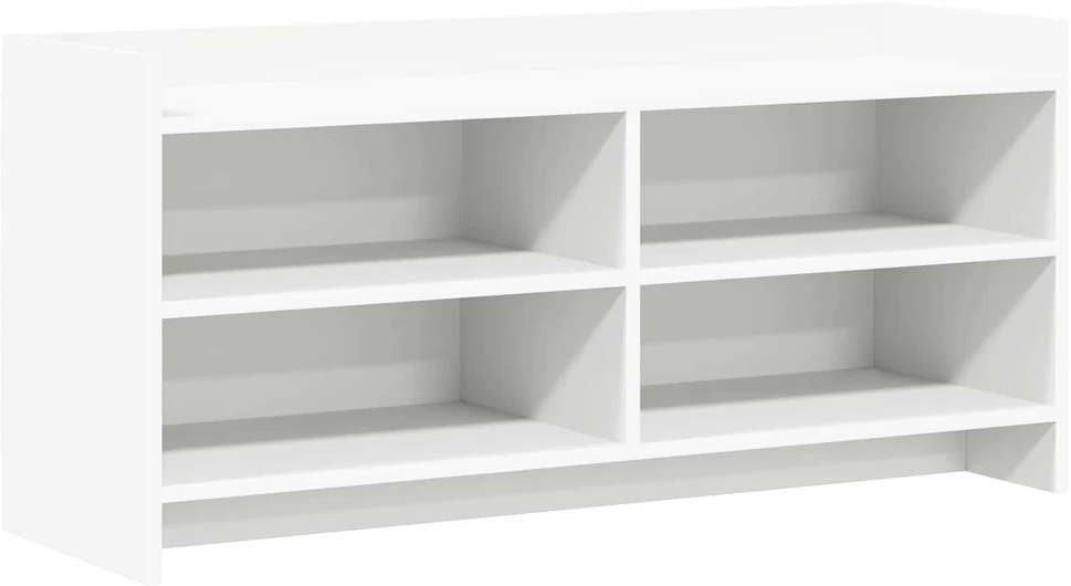 TV staliukas Televizoriaus spintelė 100 x 33 x 47 cm Balta Apdirbta mediena