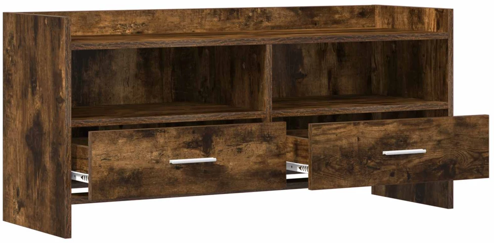 TV staliukas Televizoriaus spintelė 100 x 33 x 47 cm Dūminio ąžuolo