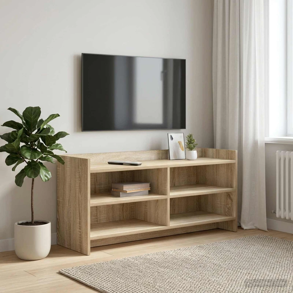 TV staliukas Televizoriaus spintelė 100 x 33 x 47 cm Sonoma ąžuolas