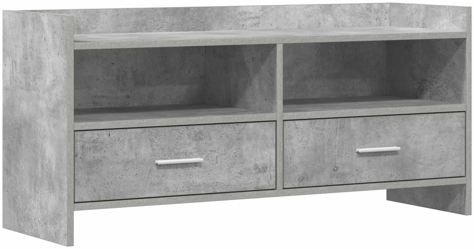 TV staliukas Televizoriaus spintelė 100 x 33 x 47 cm Betono pilka