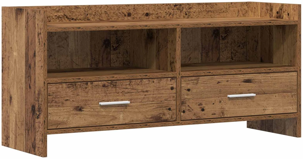 TV staliukas Televizoriaus spintelė 100 x 33 x 47 cm Sendintos medienos