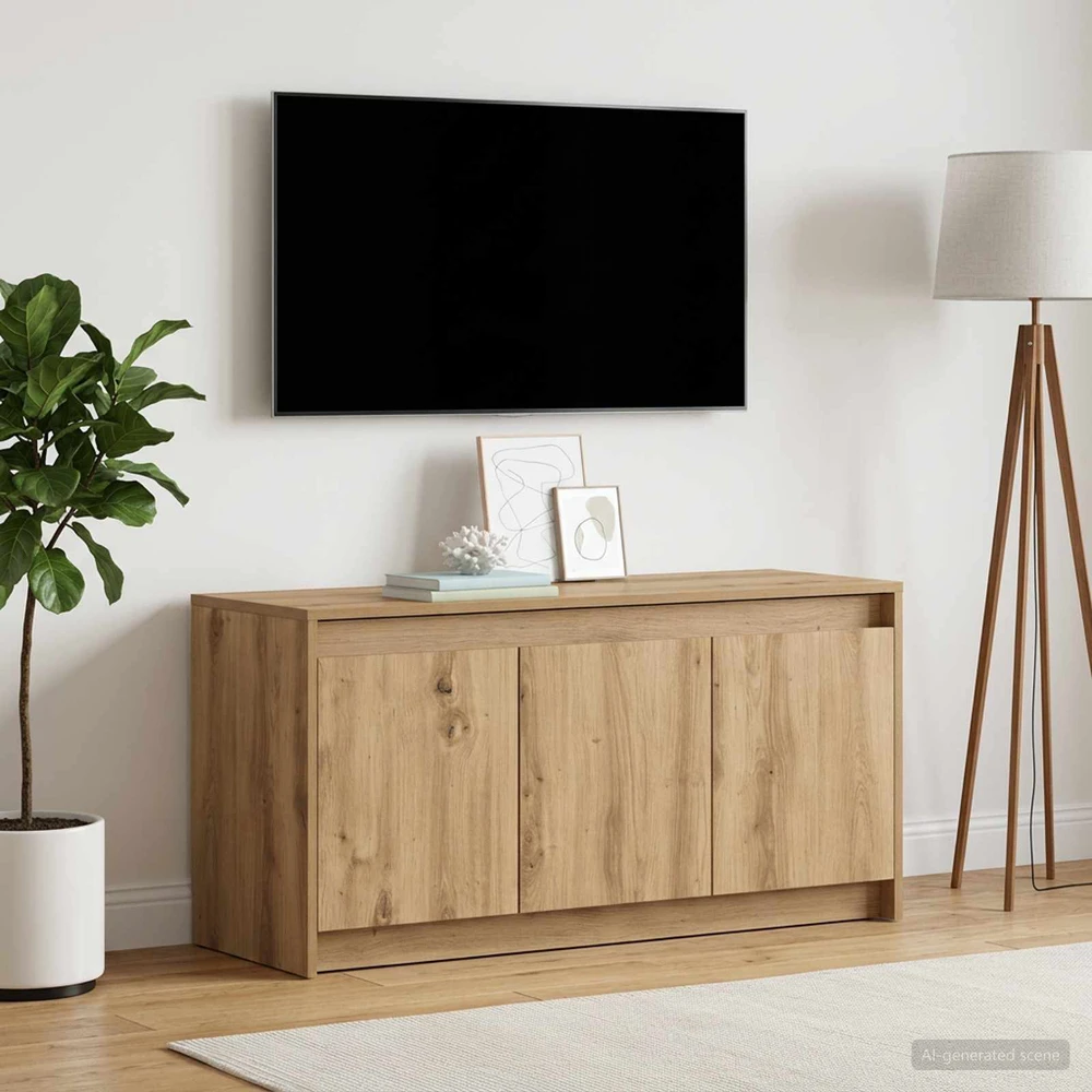TV staliukas Televizoriaus spintelė 100 x 34 x 50 cm Artisano ąžuolo