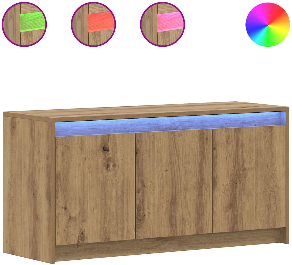 TV staliukas Televizoriaus spintelė 100 x 34 x 50 cm Artisano ąžuolo