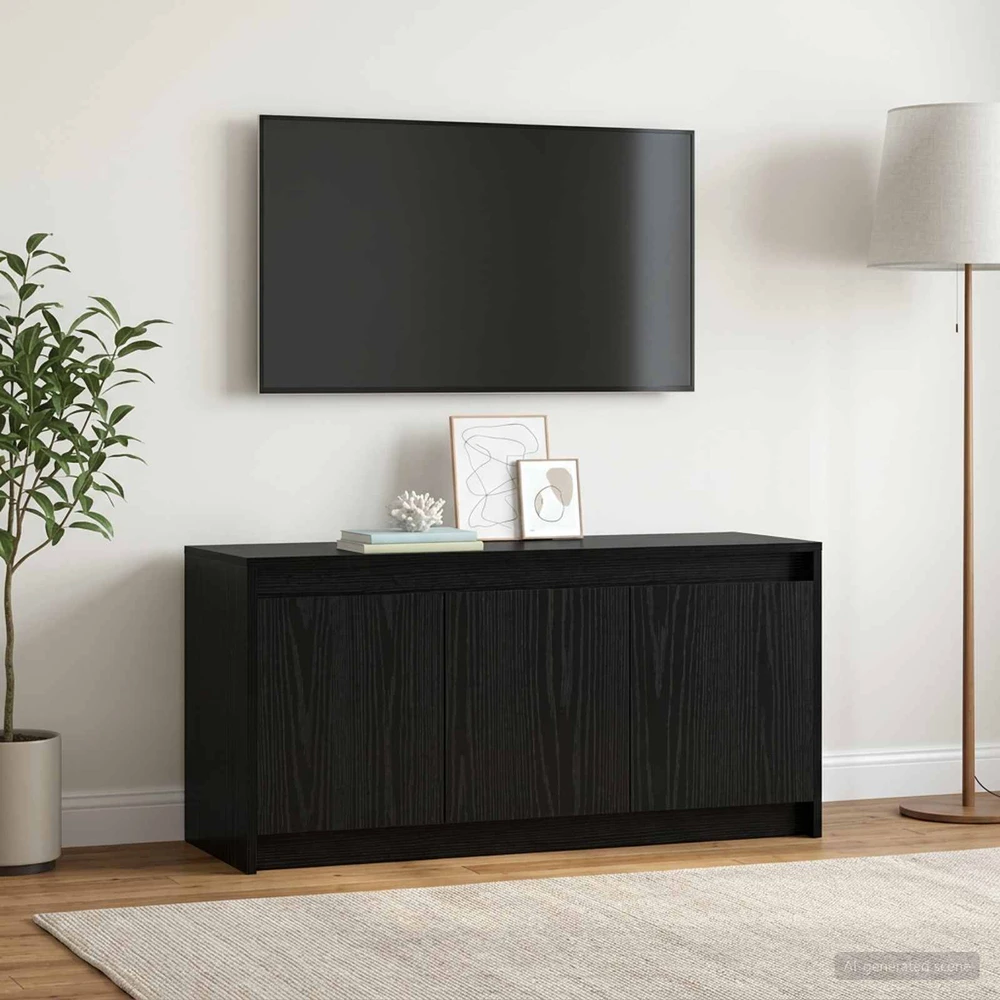 TV staliukas Televizoriaus spintelė 100 x 34 x 50 cm Juodojo ąžuolo