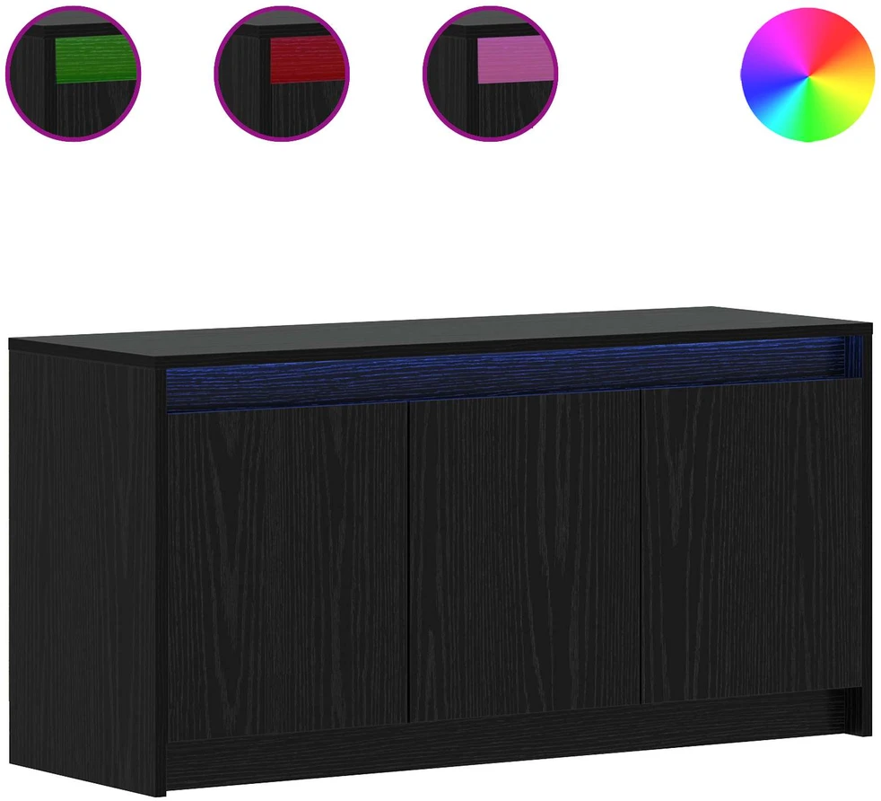 TV staliukas Televizoriaus spintelė 100 x 34 x 50 cm Juodojo ąžuolo