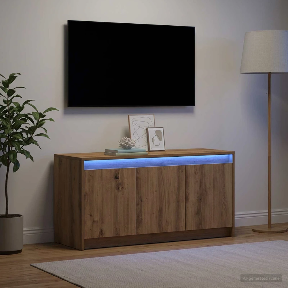 TV staliukas Televizoriaus spintelė 100 x 34 x 50 cm Artisano ąžuolo