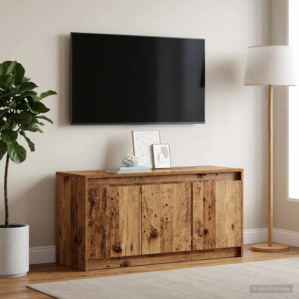 Televizoriaus spintelė 100 x 34 x 50 cm Sendintos medienos