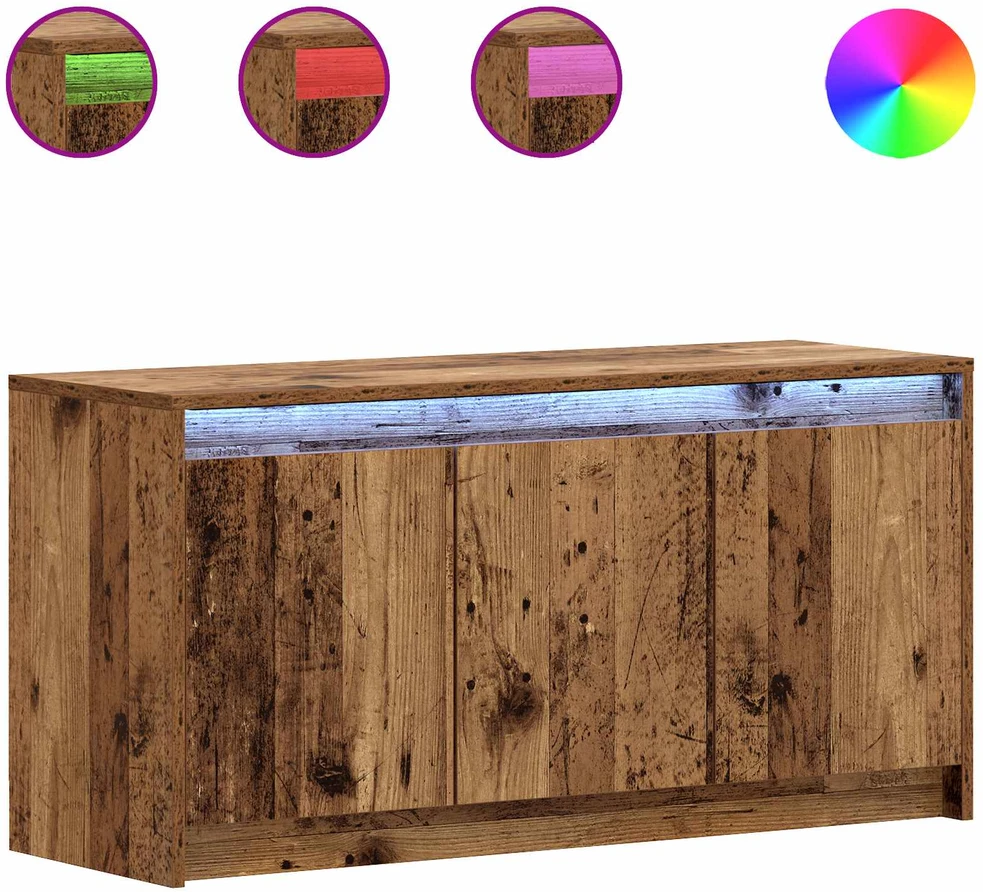 Televizoriaus spintelė 100 x 34 x 50 cm Sendintos medienos