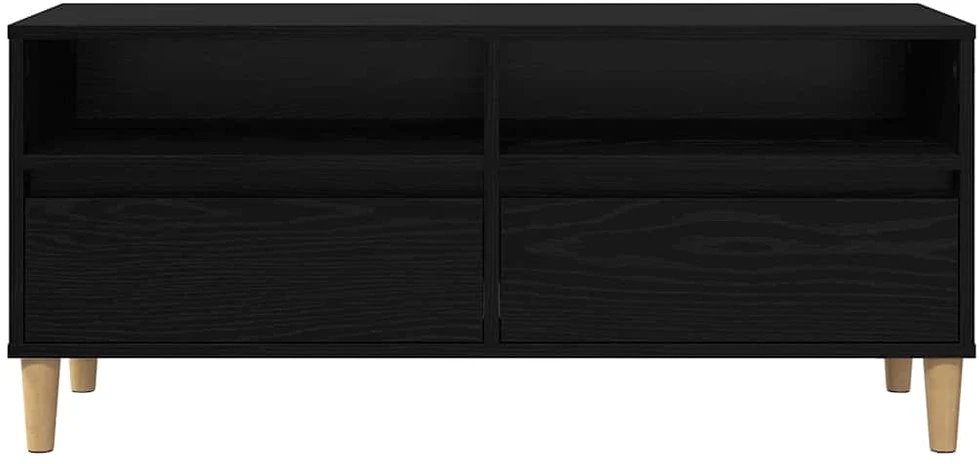 TV staliukas Televizoriaus spintelė 100 x 34,5 x 44,5 cm Juodas ąžuolas