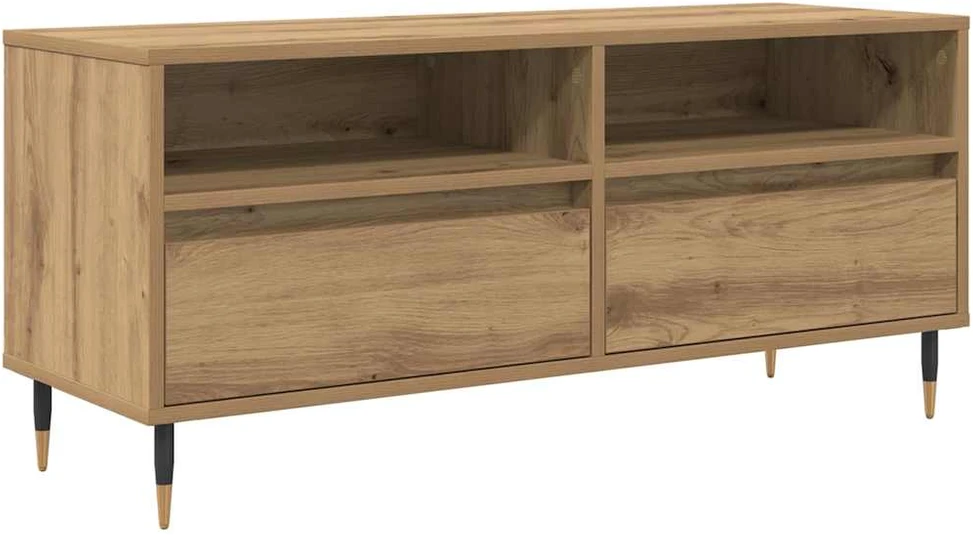 TV staliukas Televizoriaus spintelė 100 x 34,5 x 44,5 cm Amatininkų ąžuolas