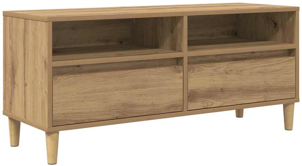 TV staliukas Televizoriaus spintelė 100 x 34,5 x 44,5 cm Amatininkų ąžuolas