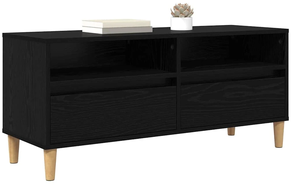 TV staliukas Televizoriaus spintelė 100 x 34,5 x 44,5 cm Juodas ąžuolas