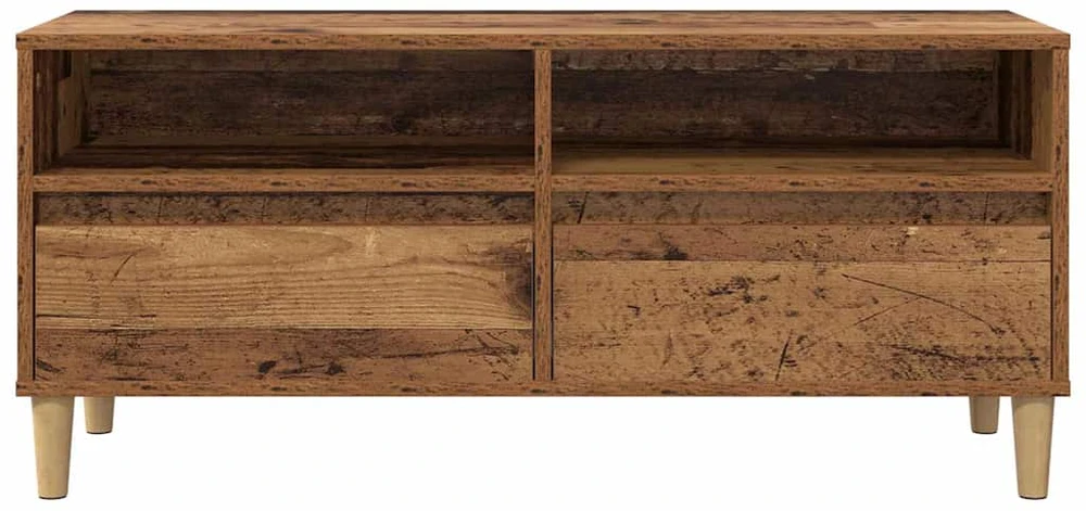 TV staliukas Televizoriaus spintelė 100 x 34,5 x 44,5 cm Senovinis medis