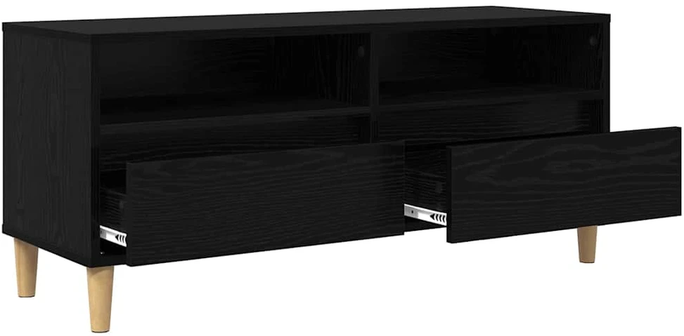 TV staliukas Televizoriaus spintelė 100 x 34,5 x 44,5 cm Juodas ąžuolas