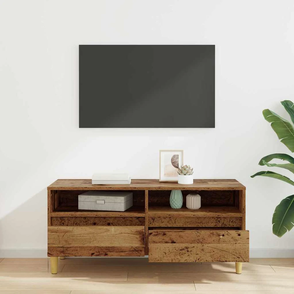 TV staliukas Televizoriaus spintelė 100 x 34,5 x 44,5 cm Senovinis medis