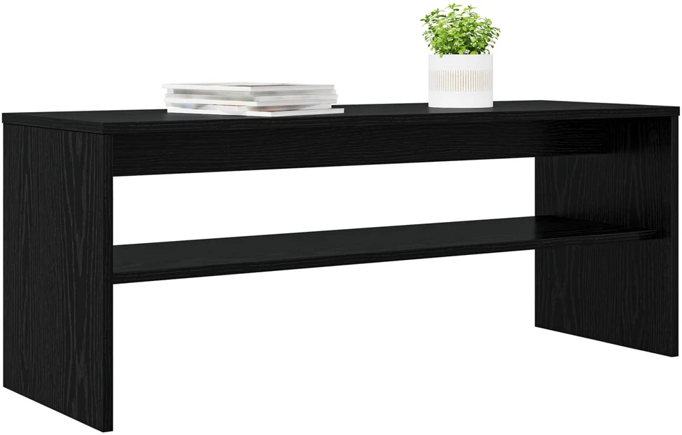 TV staliukas Televizoriaus spintelė 100 x 35 x 40 cm Juodas ąžuolas