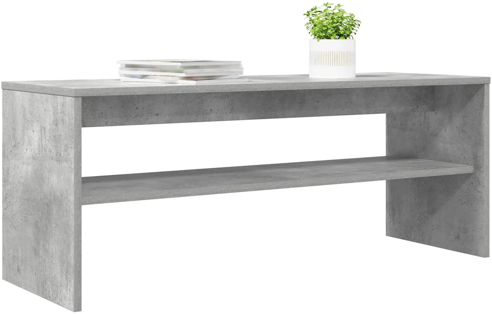 TV staliukas Televizoriaus spintelė 100 x 35 x 40 cm Betono pilka