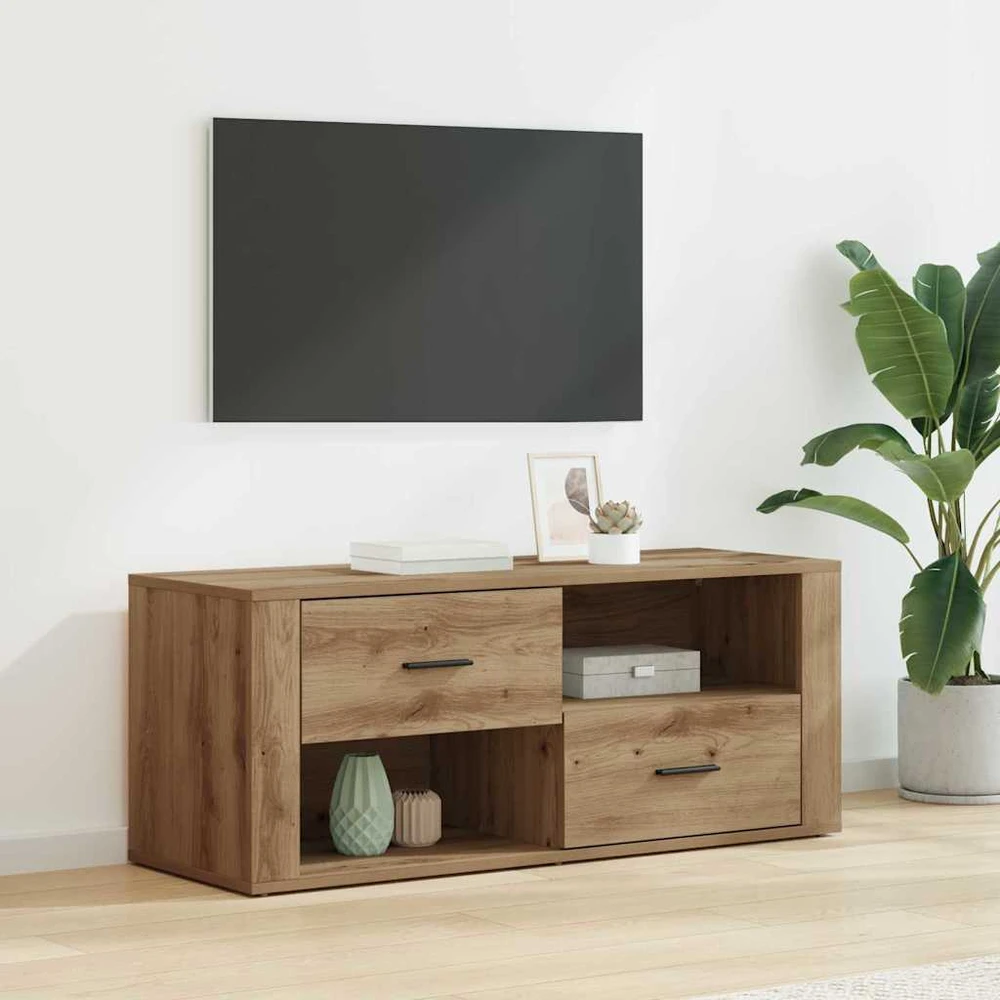 TV staliukas Televizoriaus spintelė 100 x 35 x 40 cm Amatininkų ąžuolas