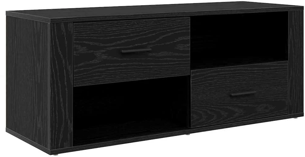TV staliukas Televizoriaus spintelė 100 x 35 x 40 cm Juodas ąžuolas