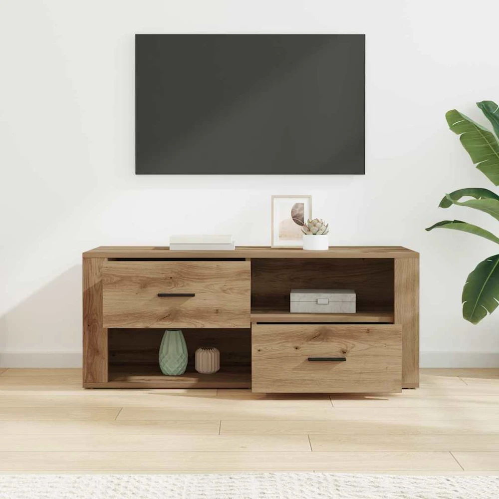 TV staliukas Televizoriaus spintelė 100 x 35 x 40 cm Amatininkų ąžuolas